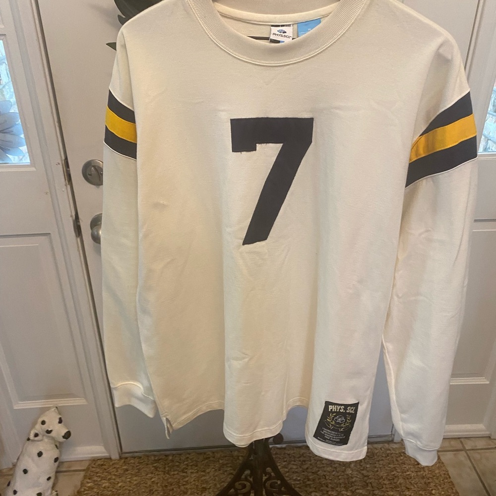 Phys Sci Physical Science Vintage 90s Y2K Rugby #7 Shirt LS XL